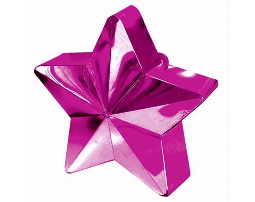 MAGENTA STAR BALLOON WEIGHT