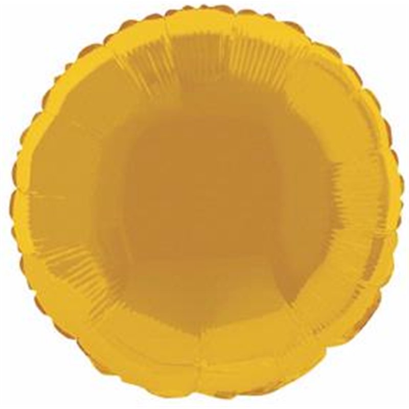 GOLD ROUND 18IN FOIL BALLOON