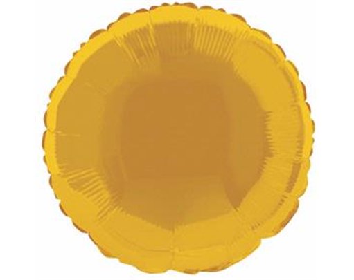 GOLD ROUND 18IN FOIL BALLOON