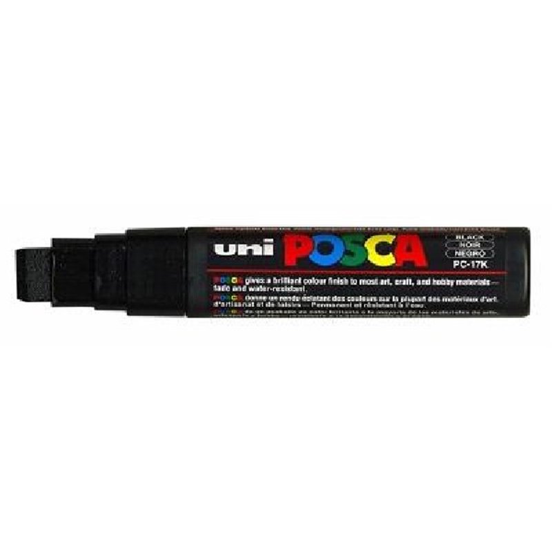 PC-17K POSCA CHISEL BROAD BLACK