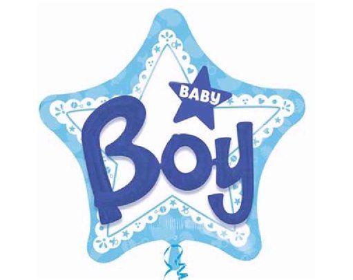 32IN BABY BOY FOIL BALLOON