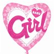 36IN BABY GIRL HEART FOIL BALLOON