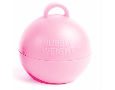 BUBBLE BALLOON WEIGHT BABY PINK 25S