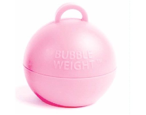 BUBBLE BALLOON WEIGHT BABY PINK 25S