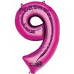 PINK NUMERAL 9 JUMBO FOIL BALLOON