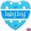 18IN ITS A BOY PASTEL HEART FOIL