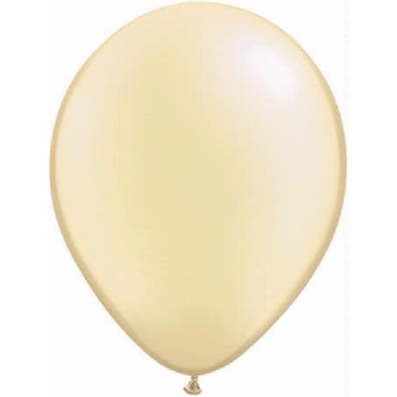 25PK 11in PEARL IVORY QUALATEX
