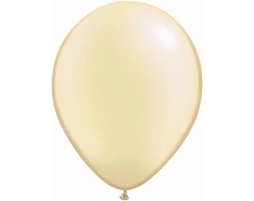 25PK 11in PEARL IVORY QUALATEX