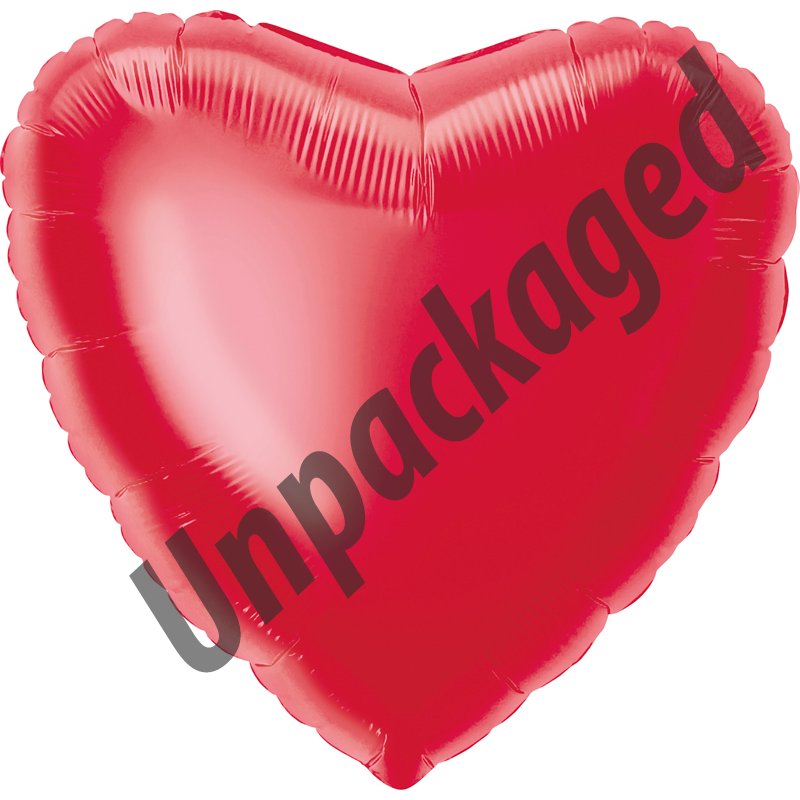 18in RED HEART FOIL BALLOON  12S