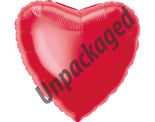 18in RED HEART FOIL BALLOON  12S