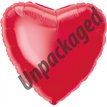 18in RED HEART FOIL BALLOON  12S