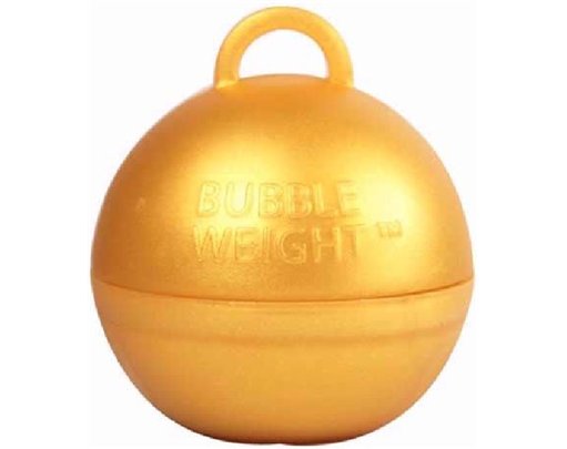 BUBBLE BALLOON WEIGHT GOLD 25S