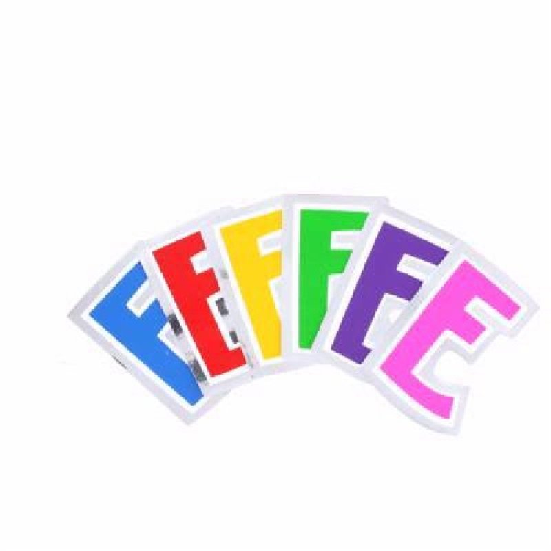 LETTER E BALLOON STICKER  48S