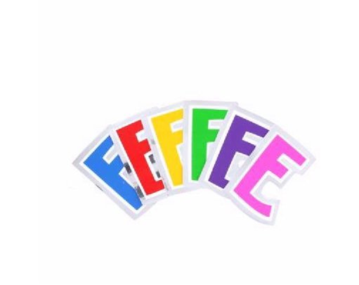 LETTER E BALLOON STICKER  48S