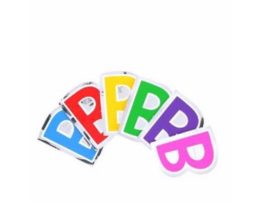 LETTER B BALLOON STICKER  48S