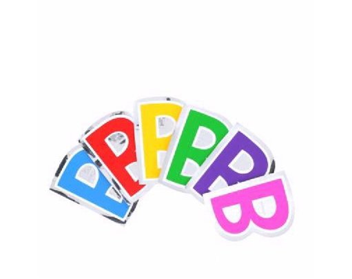 LETTER B BALLOON STICKER  48S