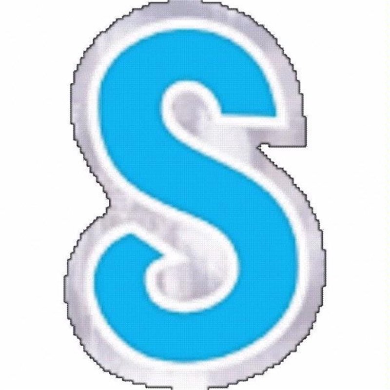 LETTER S BALLOON STICKER 48S