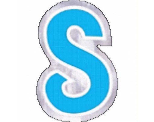LETTER S BALLOON STICKER 48S