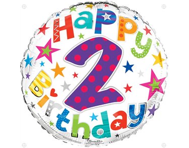 18IN AGE 2 UNISEX FOIL BALLOON