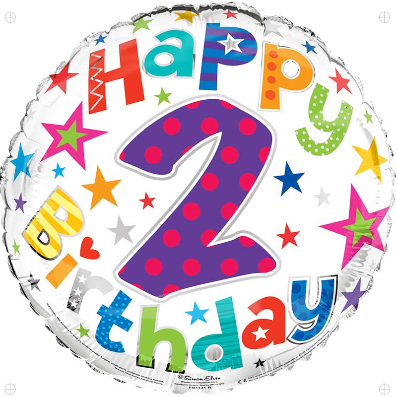 18IN AGE 2 UNISEX FOIL BALLOON