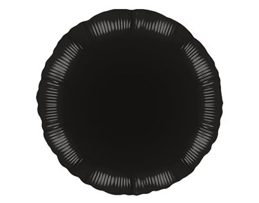 18IN BLACK ROUND FOIL BALLOON