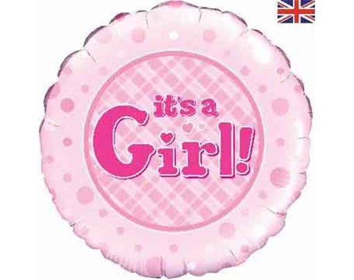 18IN ITS A GIRL FOIL BALLOON