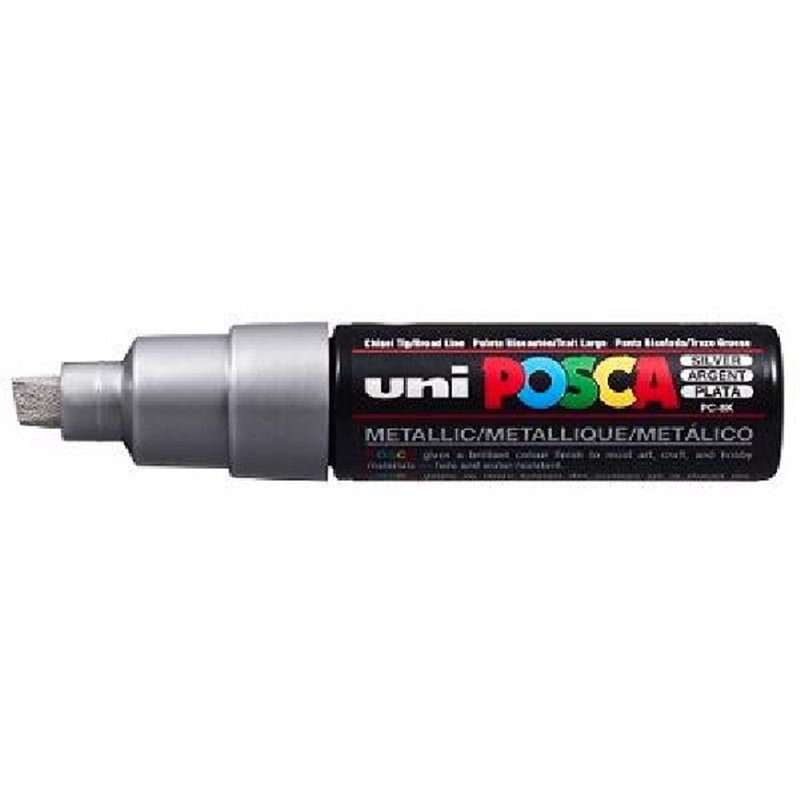 PC-8K POSCA CHISEL SILVER