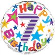 18IN AGE 7 UNISEX FOIL BALLOON