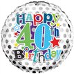 18IN 40TH B/DAY FOIL BALLOON