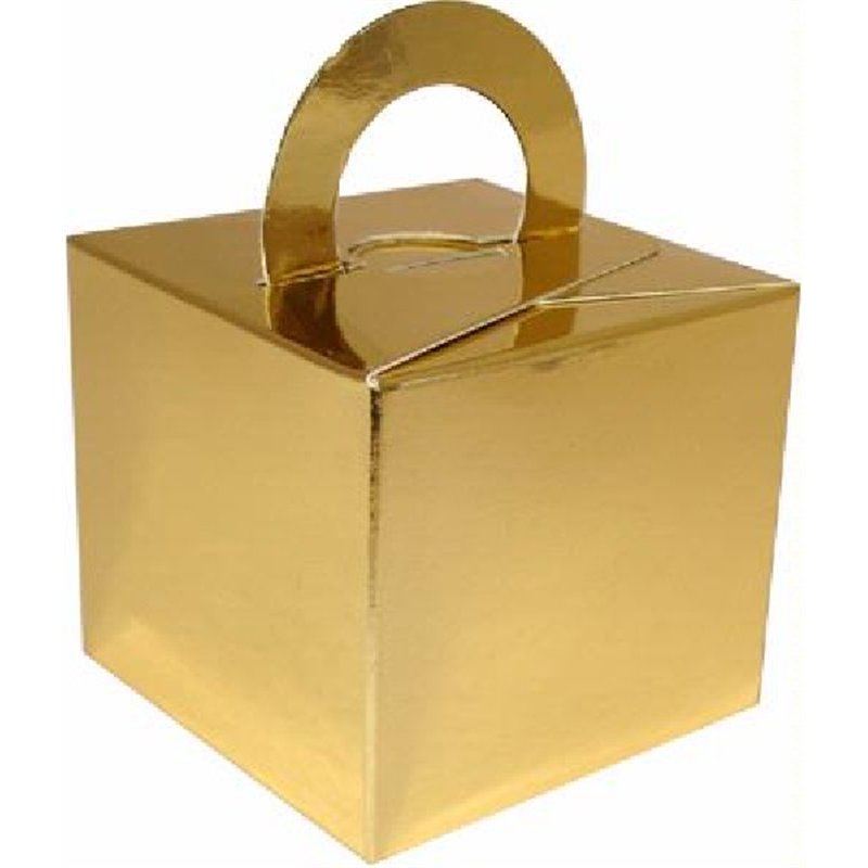 GOLD METALLIC BALLOON WEIGHT BOX 10S
