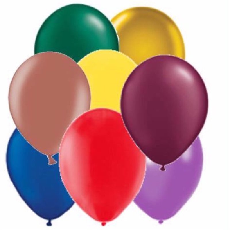 (8) 12IN ASST PEARLISED ASST BALLOONS