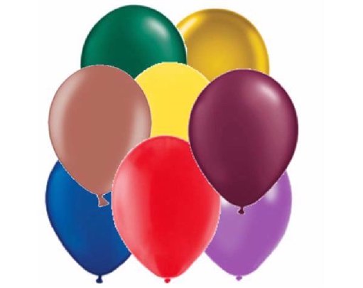 (8) 12IN ASST PEARLISED ASST BALLOONS