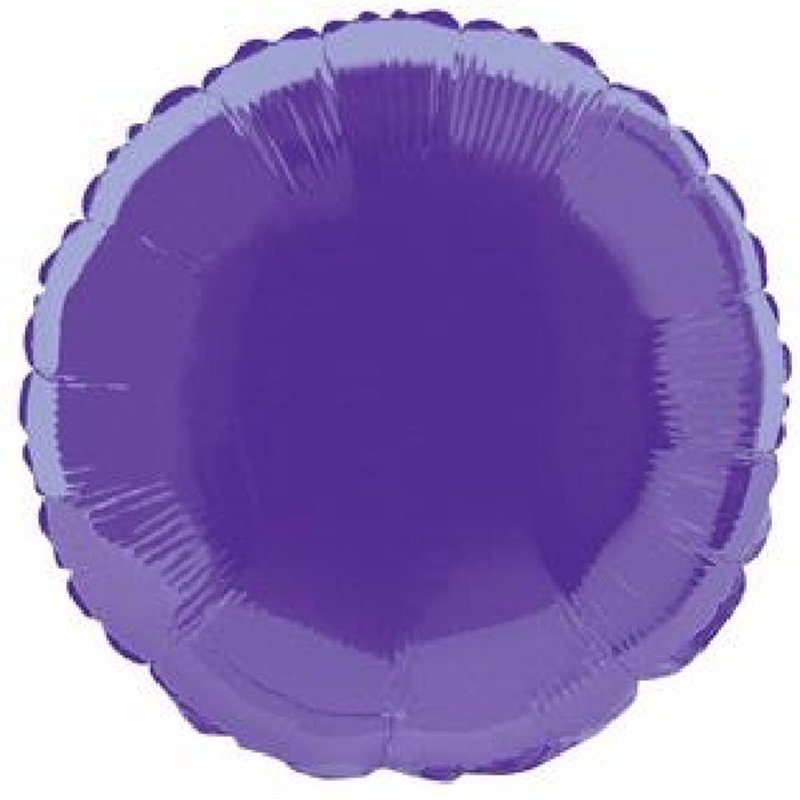 DEEP PURPLE ROUND 18IN FOIL BALLOON