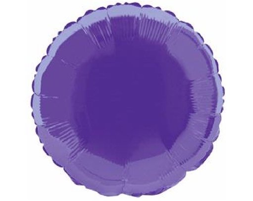 DEEP PURPLE ROUND 18IN FOIL BALLOON