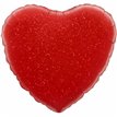 RED HOLOGRAPHIC HEART 18IN FOIL