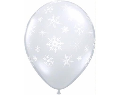 (50) 111in DIAMOND CLEAR SNOWFLAKES QUALATEX