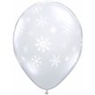 (50) 111in DIAMOND CLEAR SNOWFLAKES QUALATEX