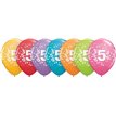 (25) 11IN ASST 5TH BIRTHDAY QUALATEX