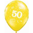(25) 11IN ASST 50TH BIRTHDAY QUALATEX
