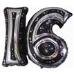 28IN 16TH BLACK FOIL BALLOON