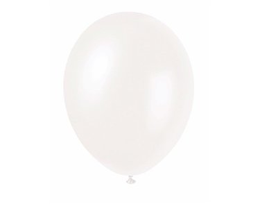 (50) 12IN IRIDESCENT WHITE PEARLISED BALLOONS