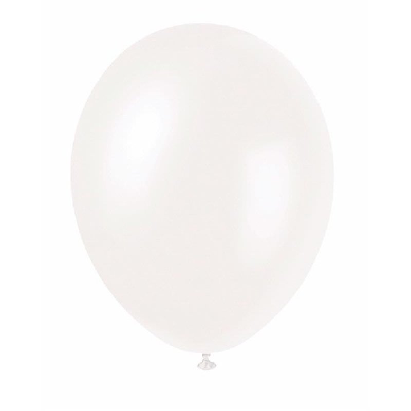 (50) 12IN IRIDESCENT WHITE PEARLISED BALLOONS