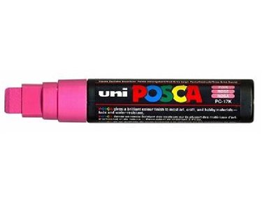 PC-17K POSCA CHISEL BROAD PINK