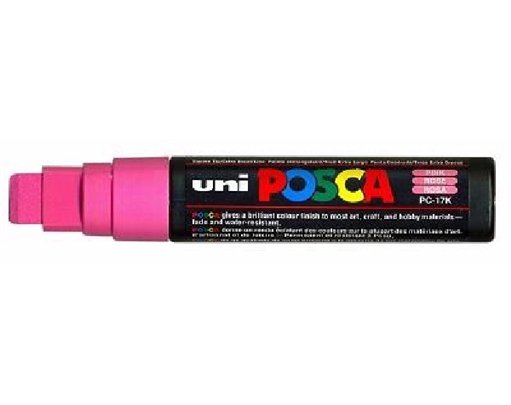 PC-17K POSCA CHISEL BROAD PINK