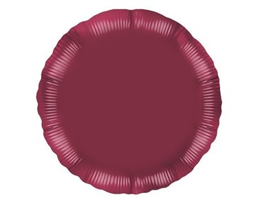 18IN BURGUNDY ROUND FOIL BALLOON