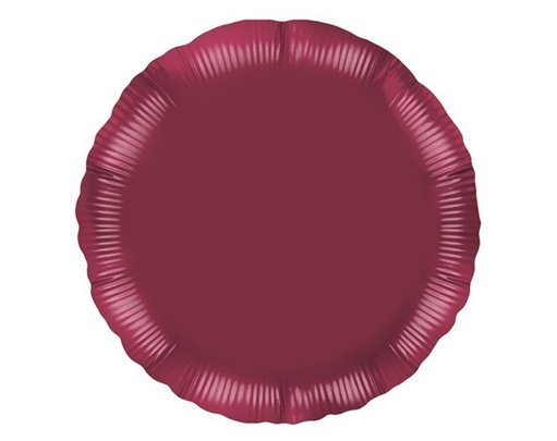 18IN BURGUNDY ROUND FOIL BALLOON