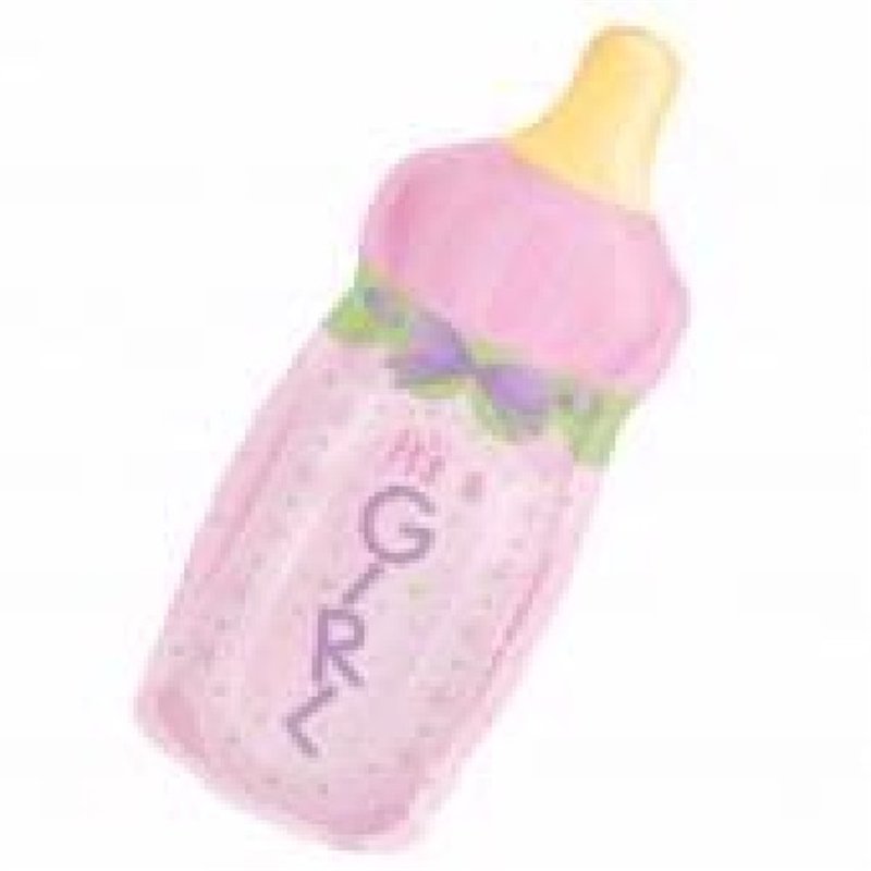 BABY BOTTLE GIRL JUMBO FOIL BALLOON
