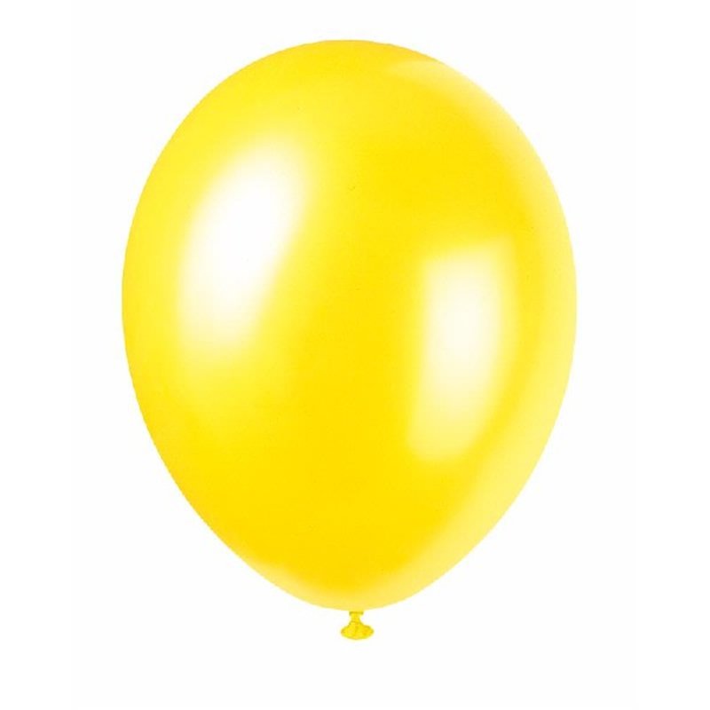 (50) 12IN CAJUN YELLOW PEARLIZED BALLOONS
