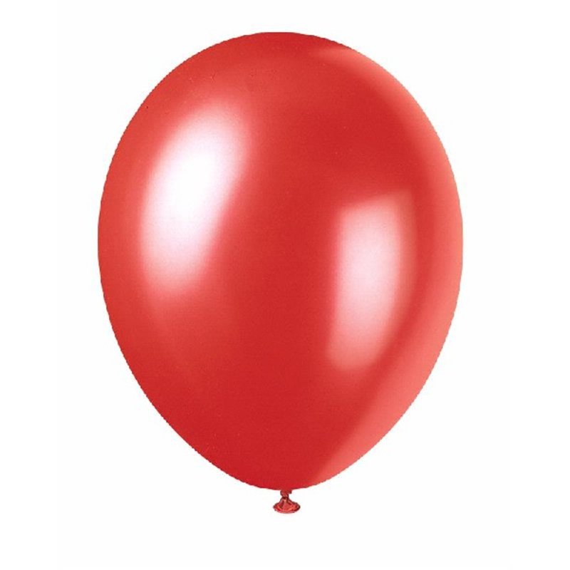 (50) 12IN FLAME RED PEARLIZED BALLOONS