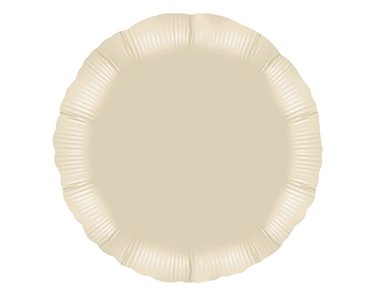 18IN IVORY ROUND FOIL BALLOON